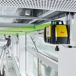 Laser rotatif à faisceau vert
