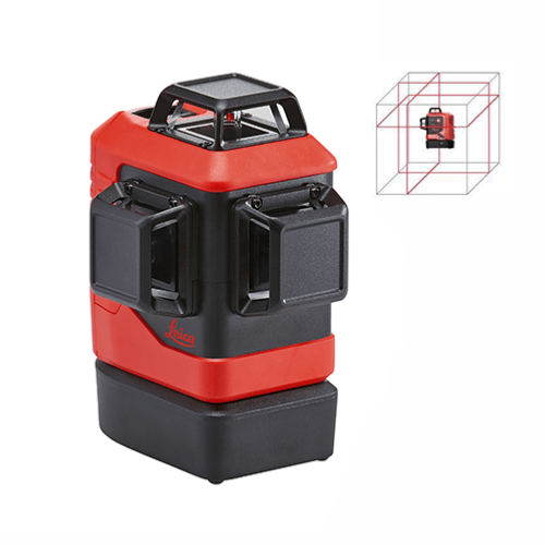 Niveau Laser 3 plans 3x360° faisceau rouge : Leica Lino L6RS Pack Essentiel