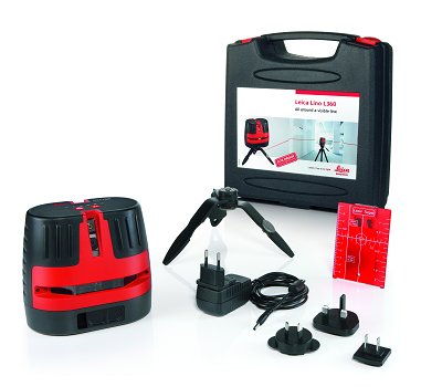 Niveau laser Leica Lino L360 livré avec