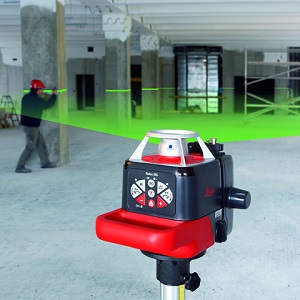 Laser rotatif à faisceau vert